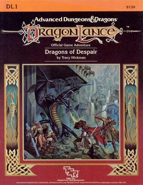 Couverture du premier épisode de la campagne Dragonlance : Dragons of Despair