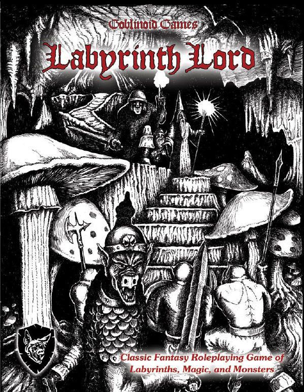 Couverture de Labyrinth Lord RPG - aussi laide que dans les années 1980