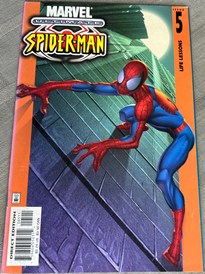 Ultimate Spider Man n°5 : Spidey sur une paroi vitrée de gratte-ciel
