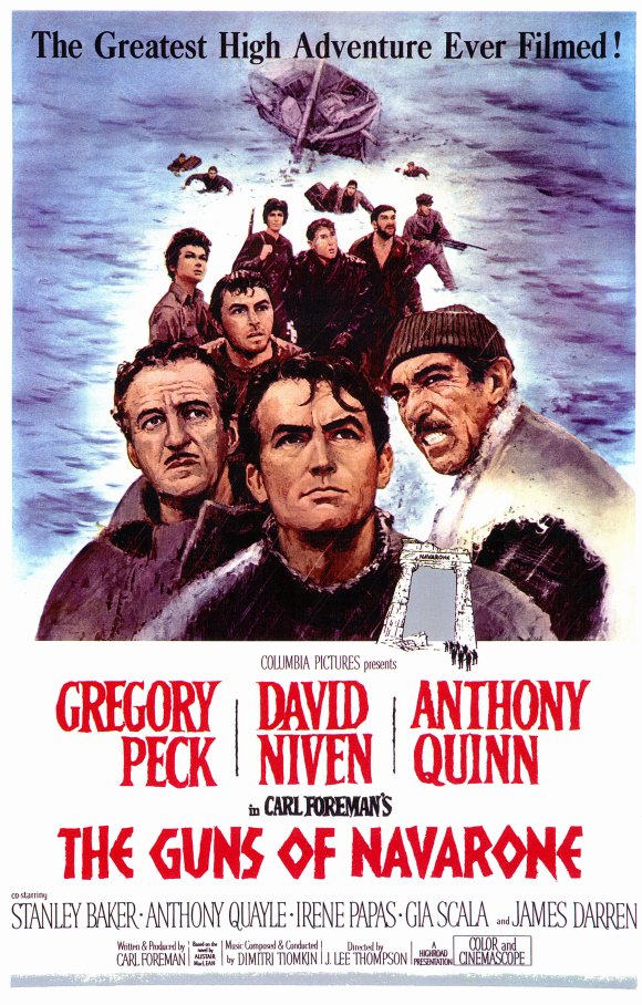 Affiche du film : des commandos débarquent sur une côte depuis un frêle esquif
