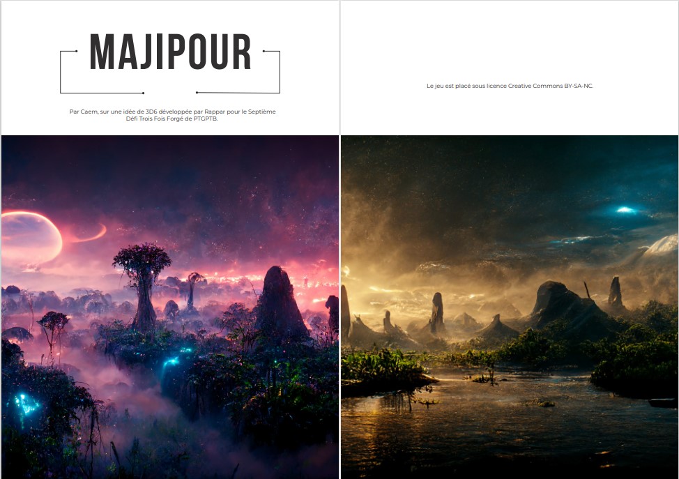 deux vues de paysages de Majipour, façon Avatar
