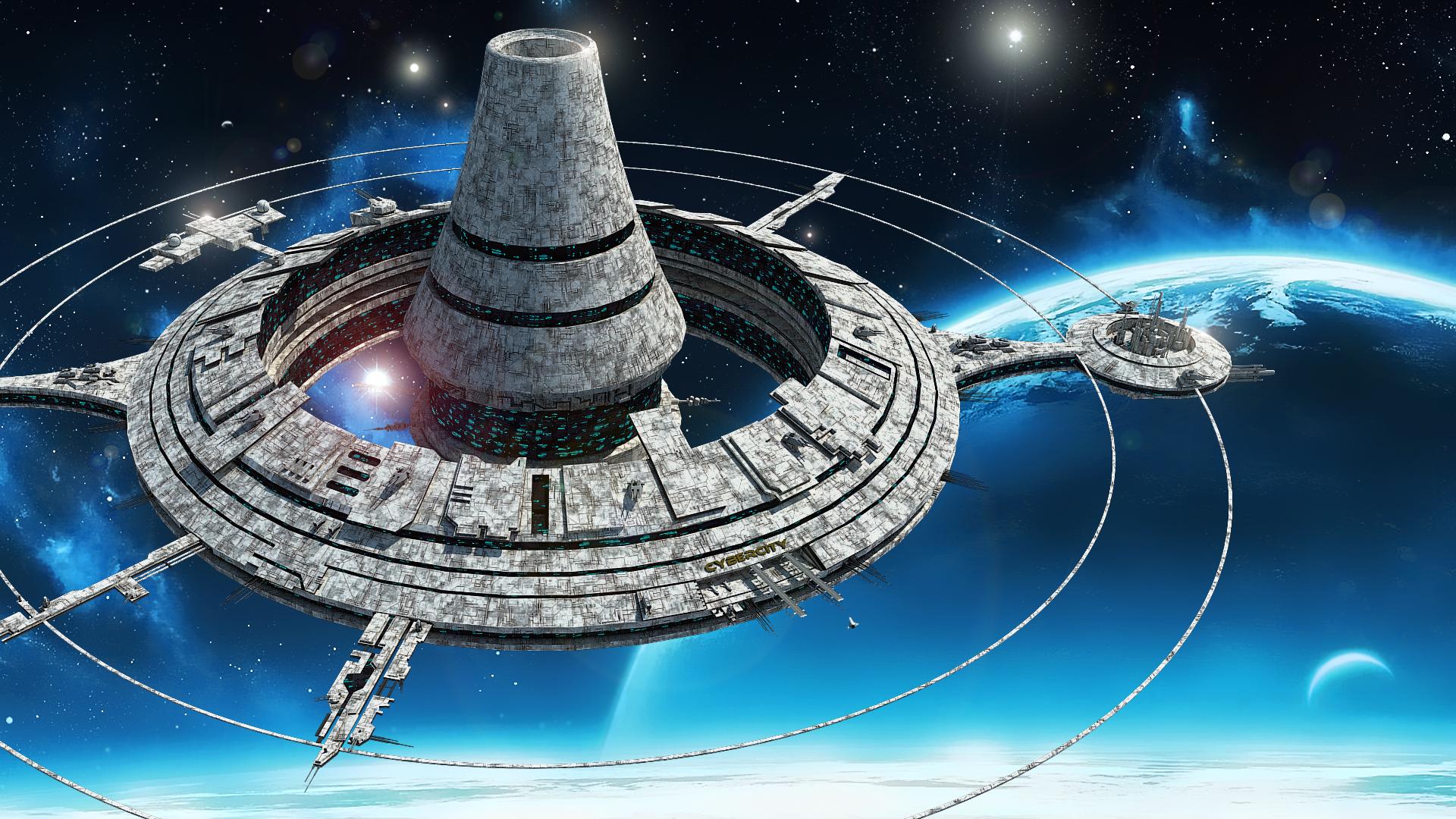 Une station spatiale