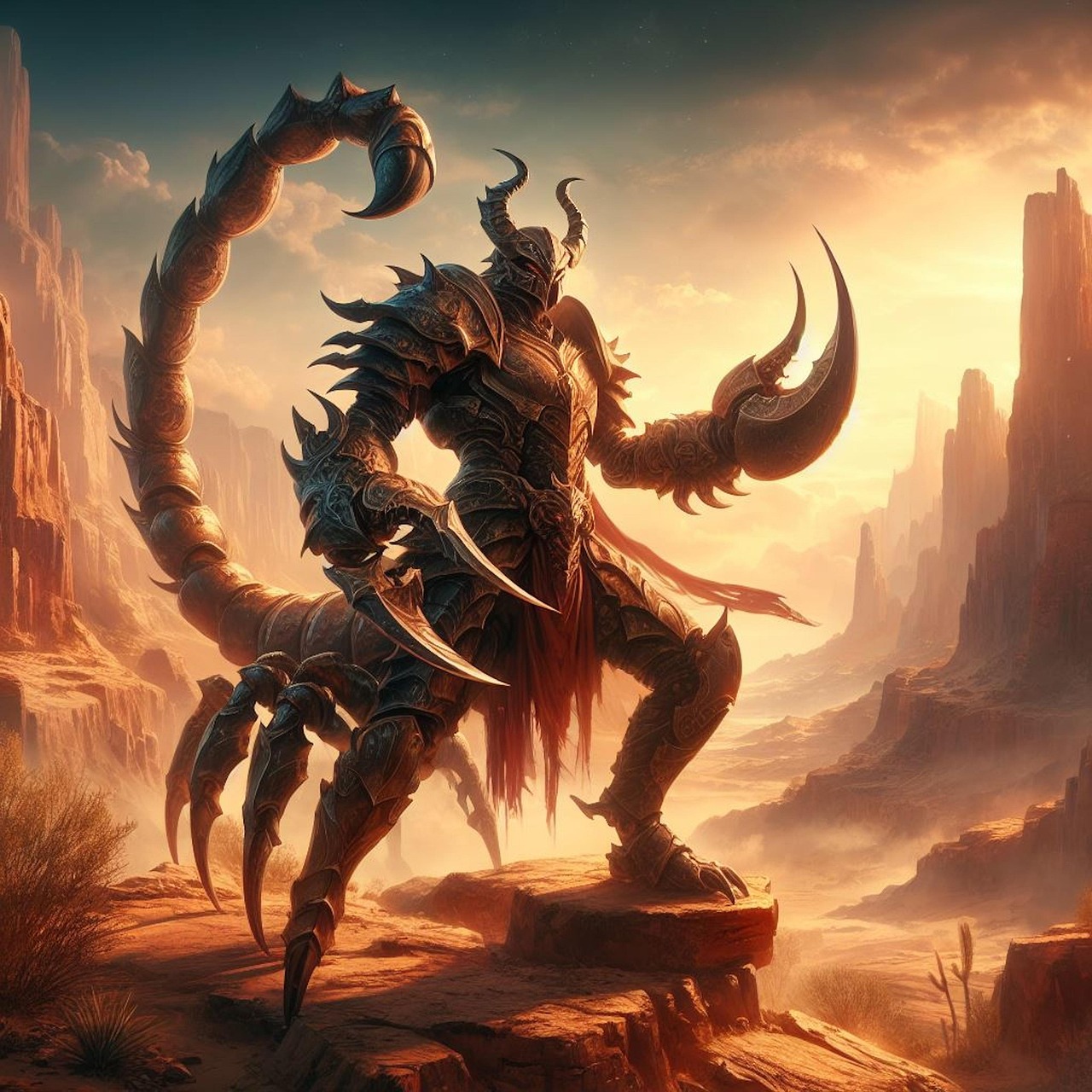 Un centaure scorpion géant, arg !