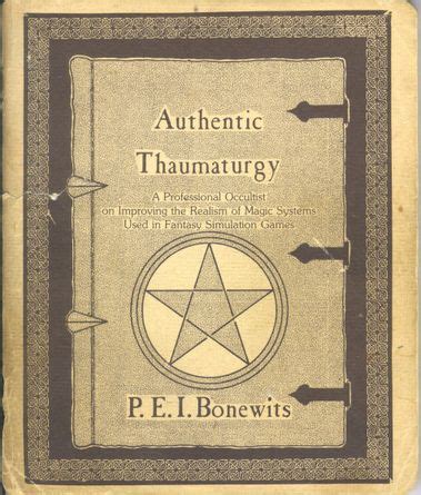 Couverture de Authentic Thaumaturgy, traité d'occultisme moderne