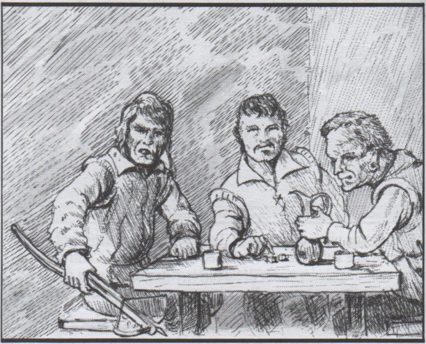 3 mecs louches à la taverne...