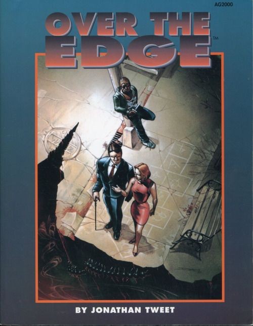 Couverture de Over The Edge (gens louches dans une rue la nuit)